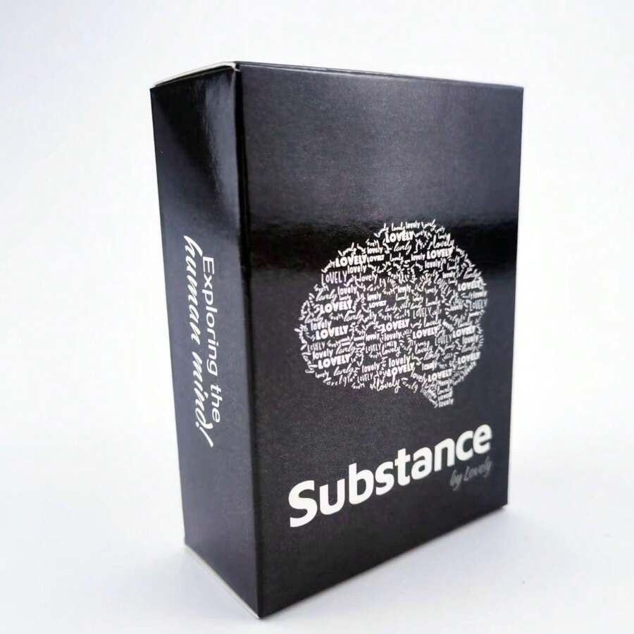 90 张发人深省的卡片 - 深度对话启动器，简约的大脑设计 - 兼容 2-6 名玩家 - 非常适合约会之夜、游戏之夜，是送给情侣的完美礼物， - 黑色 - 查看 1