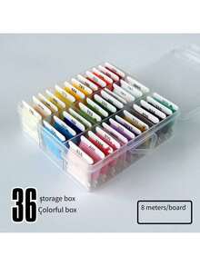 40/80 Color Box Embroidery Cross Stitch Thread, DIY Craft Sewing Floss For Embroidery, Knitting, Weaving