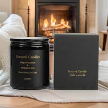 JOYFEE 香薰蜡烛 - 缓解压力，促进放松，营造沐浴、瑜伽和节日礼物的氛围 - 黑莓与月桂 - 薰衣草 - 牡丹与绒面天竺葵 - 无烟低温燃烧 - 200g 大豆蜡 - 無花果與黑醋栗 - 查看 6