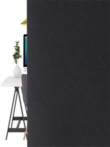 1卷装，宽度可选30/45/60/90厘米，静电吸附式全遮光窗膜，保护隐私，遮光隔热，黑色窗帘，100%遮光，无需胶水 - 彩色 - 查看 5