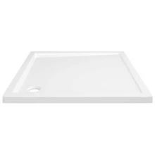 vidaXL Square ABS Shower Base Tray  31.5"X31.5" - White - View 5