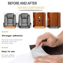 8 parches de reparación de 48 pulgadas, cinta de reparación multicolor, kit de reparación de vinilo, parches de reparación de sofá, adecuado para sofás, muebles, asientos de automóvil