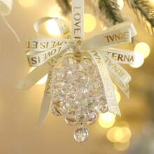 1 buc Ornament de Crăciun cu Mărgele de Struguri - Struguri cu Mărgele de Cristal cu Panglică, Ornamente de Crăciun Agățate, Ornamente de Crăciun Colorate, Decor pentru Casa de Sărbători, Articole pentru Petrecere de Crăciun, Șemineu de Iarnă, Poliță, Decorațiune pentru Fereastră, Decorațiune pentru Petrecere de Crăciun