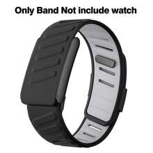 1pc Silicone Wristband Compatible With 5.0 Band, Soft Silicone Sports Loop Strap For Men & Women, With U Shapped Connector For 5.0 LIFE ECG - Multicolor - View 22