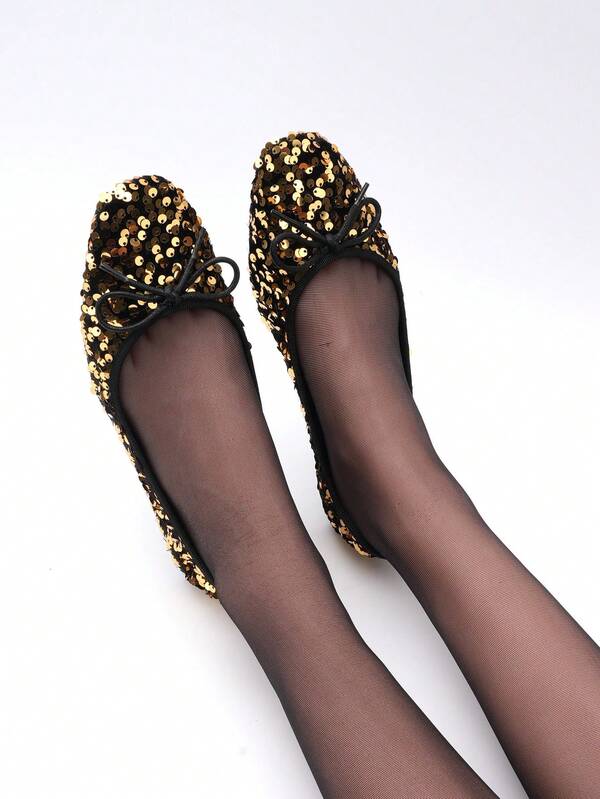 女士时尚方头纯色动物印花蝴蝶结装饰平底乐福鞋，动物纹理面料，轻盈透气法式一脚蹬软底平底鞋，适合度假、旅行、户外穿着，复古优雅休闲风格，多种颜色可选，穿着舒适方便，芭蕾平底鞋