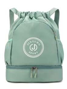 Mochila deportiva unisex bolsa de viaje impermeable multifuncional compartimentos ropa calzado viaje gimnasio resistencia costuras reforzadas correa ajustable bolsillo hidrico facil transporte resistencia y estilo - Verde Lima - Ver 1
