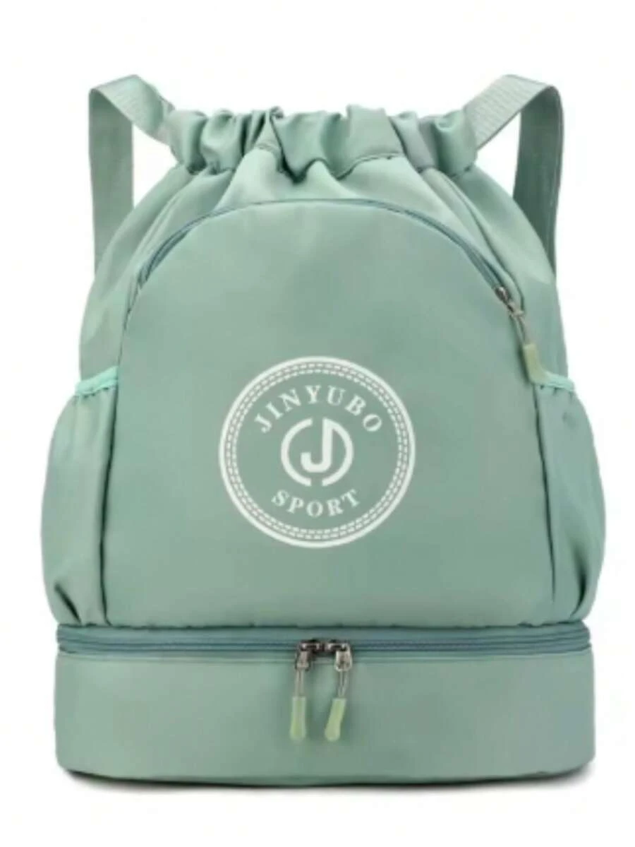 Mochila deportiva unisex bolsa de viaje impermeable multifuncional compartimentos ropa calzado viaje gimnasio resistencia costuras reforzadas correa ajustable bolsillo hidrico facil transporte resistencia y estilo - Verde Lima - Ver 1