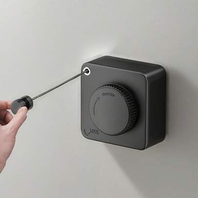 Invisible Square Clothesline, Magic Tool For Hanging Clothes On Balcony And In Bathroom. No Drilling Required, Retractable Stainless Steel Cable Indoor Drying Rack, Clothesline