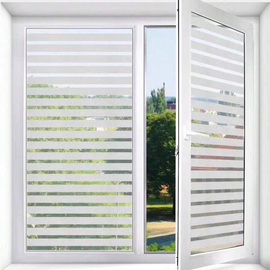 1 Roll Colorful 3D PVC Window Glass Sticker, Privacy, Heat Insulation, Safety Window Film, Suitable For Office, Warehouse, Living Room, Bedroom, Kitchen, Bathroom, Sliding Glass Doors