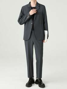 Men Suits - Gris bleu - Voir 2
