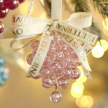 1 buc Ornament de Crăciun cu Mărgele de Struguri - Struguri cu Mărgele de Cristal cu Panglică, Ornamente de Crăciun Agățate, Ornamente de Crăciun Colorate, Decor pentru Casa de Sărbători, Articole pentru Petrecere de Crăciun, Șemineu de Iarnă, Poliță, Decorațiune pentru Fereastră, Decorațiune pentru Petrecere de Crăciun