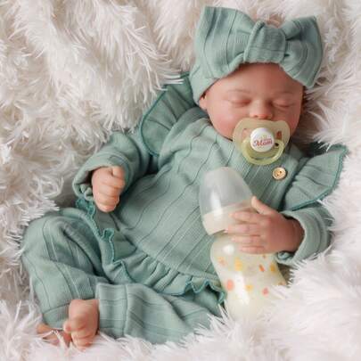 BABESIDE Reborn-Baby Dolls Girl 17 Inch Realistic Lifelike Babies Doll Sleeping Real Life Newborn Close Eyes Softness Cloth Body Hand-Painted Vinyl Head With Gift Set For Kids Age 3+ Bebe Reborn Realistic Babies,Baby Alive,Reborn Baby ,Kids Toy,Realistic,Lifelike Baby Dolls,Toys ,Doll Toys