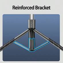 Lenovo H18L 自拍棒 1.8米航空級鋁合金伸縮桿 穩拍手柄防手震設計 三腳架+手持雙模式 直播/合照多場景適用 黑色尊享款 - 黑色尊享款 - 查看 3