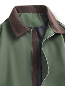 1 件时尚百搭底特律实用夹克，适合户外、徒步旅行、摩托车骑行、聚会 - 黑色 - 查看 4