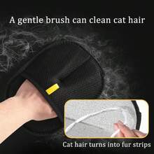 1 件/2 件可重复使用宠物毛发去除手套、粘毛刷、毛发去除粘毛滚筒、宠物毛发收集、防刮擦、宠物美容用品、猫狗美容手套（1 件、2 件）