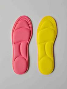 1 双超舒适 5D 鞋垫 - 可调节、耐磨、透气记忆海绵，专为女性跑步和运动设计 - 减震、足弓支撑、防臭、吸湿排汗，适合闺蜜节、小狗、嘉年华