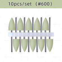 hytoos 3/32英寸硅胶美甲钻头，旋转式指甲边缘清洁抛光器，适用于美甲沙龙美甲 - 彩色 - 查看 8