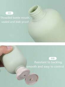 旅行装洗护用品套装，可重复灌装化妆品容器，空洗发水沐浴露管，旅行装洗发水、沐浴露、乳液小瓶，挤压式容器，空可重复灌装旅行装容器，旅行配件，适用于洗发水、护发素、乳液、香皂、沐浴露等，旅行必备，便携式收纳配件