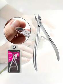 Profesjonalne cążki do skórek ze stali nierdzewnej, trymer do skórek, obcinacz do paznokci - wytrzymałe obcinacze do martwych skórek i wrastających paznokci z ostrymi, spiczastymi końcówkami - do domu, salonu, pedicure, manicure, jednoczęściowa konstrukcja ułatwiająca czyszczenie, wyposażenie salonu, ergonomiczny uchwyt, precyzyjne wykonanie, dla profesjonalistów w salonie, prezenty dla rodziny, przyjaciół, zakochanych, na powrót do szkoły, Halloween, Boże Narodzenie