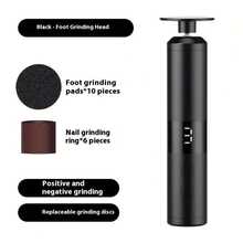 1pc Rechargeable Electric Foot Polisher, Thick Leather Foot Polishing Device, Foot Polisher - Digital Display Two-in-one - View 11