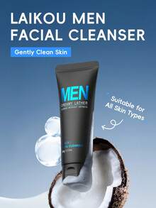 1 Set 7pcs Laikou Men's Oil Control Skincare Set (Pore Minimizing Skincare Gift Box, Pore Tightening Skincare Gift Bag, Suitable For All Skin Types, Gift For Dad) - 7pcs - View 2