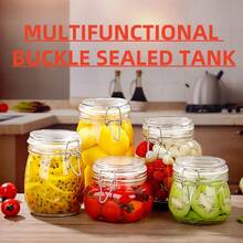 Airtight Food Storage Containers 2/3 Packs - 500ml/750ml/1000ml Thick Glass Jar With Locking Lids, Leakproof Dry Food Canister For Tea Coffee Flour Honey | Reusable Pantry Organizers, Kitchen Jars + Chalkboard Labels (Buy 1 Set Get Free Bonus)