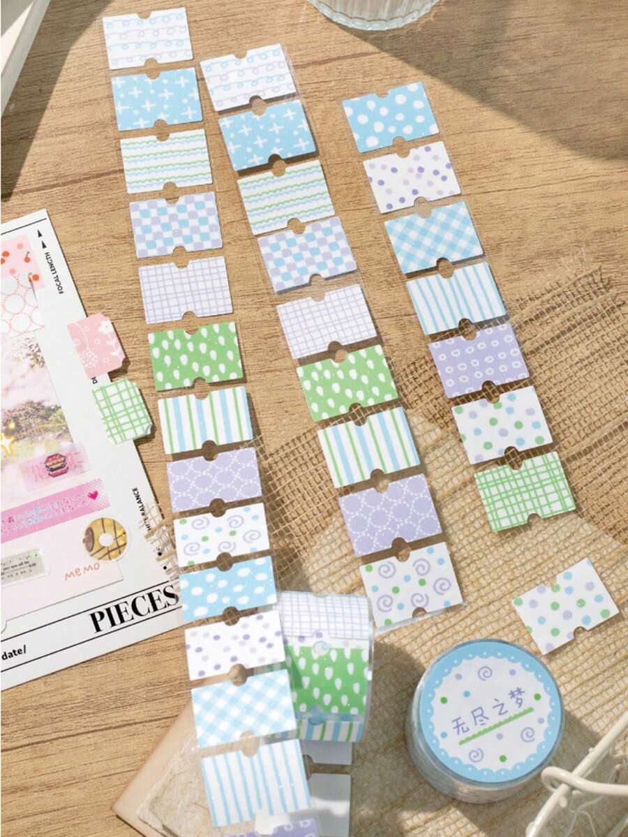 Băng dính Washi họa tiết hoa lấp lánh 2m/cuộn, nhãn dán thẩm mỹ sáng tạo, vật dụng thủ công trang trí cắt dán DIY, quà tặng ngày lễ, văn phòng phẩm học sinh làm sổ lưu niệm cá nhân hóa - Màu xanh lam - Xem 1