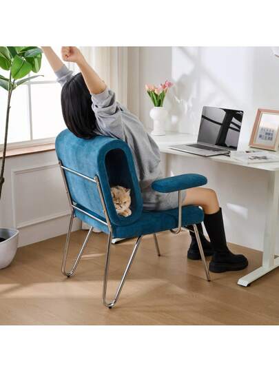 Walhai Appearance er Armchair Pet Friendly Armchair, Provides Sanctuary Cats Small Dogs, Anti Cat Scratch Fabric, Single Sofa, TV Stoel Living Room view 11