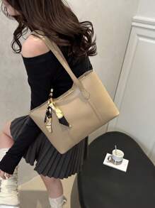 Nueva bolsa de hombro versátil de lujo con estampado gráfico para mujeres