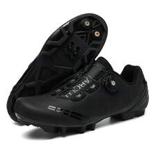 Unisex Cycling Shoes, Compatible With Mountain Bike Shoes, Fitness Shoes, Outdoor Sports Shoes, Outdoor Cycling Shoes - Black - View 1