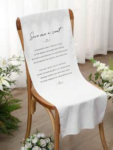 Memorial Wedding Chair Sign For Ceremony Save A Seat For Someone In Heaven Reserved Seat Decorations - Ivory - View 1