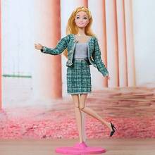 3pcs Fashion Outfit Set (Jacket, Dress), Elegant Style Suitable For 30cm/11 Inch Doll