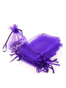 100/50/10/1件套，随机颜色珠宝收纳袋，返校季 - 彩色 - 查看 24