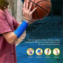 1PC Ice Bandage For Instant Cooling, Instant Cold Packs For Rapid 5-Minute Cooling No Pre-Cooling Needed, Athletic Tape Compression & Support With Pre Wrap Design, Ice Wrap For Sports Injuries Emergency Treatment And Home First Aid, Sports Medicine Accessories, Essential First Aid Gifts For Emergencies