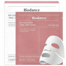 Biodance Bio-Collagen Real Deep Mask, Hydrating Overnight Hydrogel Mask, Pore Minimizing, Elasticity Improvement, 34g X4ea,Hydrating,Non-Sticky,Brightening, Face Masks Skincare - 白色 - 查看 1