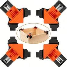 4 Packs 90 Degree Angle Clamps, Woodworking Corner Clip,Right Angle Clip Fixer,Durable Reusable Woodworking Tools For Fish Containers,Perfect Right Angles & T-Joints, Heavy Duty Corner Clamps For DIY Projects, Cabinet Making, Picture Framing & Furniture Assembly ,Gifts For Dad, Birthday Gifts For Men - Multicolor - View 9