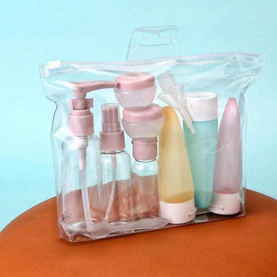11pcs/Set Travel Bottles For Toiletries Refillable Spray Bottles Leakproof Travel Size Toiletries Containers For Shampoo Conditioner Liquids Lotion Soap Body Wash Men And Women Business Trip Back To School Or Personal Travel Accessories Essentials - 11件套C款 - 查看 1