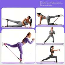 Ankle Resistance Bands Set With Adjustable Straps For Strength Training, Leg And Butt Exercises, Glute Training, Keeping In Perfect Shape, Yoga Pull Bands - Mesh Carrying Bag Included - Multicolor - View 5