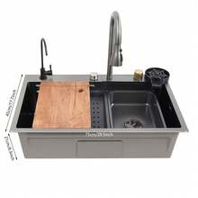 YUNRUX Kitchen Sinks - Black - View 2