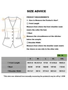 Áo vest nữ màu trơn, cổ chữ V, dáng ôm không tay, thích hợp cho mùa xuân và mùa thu, thời trang công sở, phù hợp mặc ngoài vào mùa hè. - màu đen - Xem 8