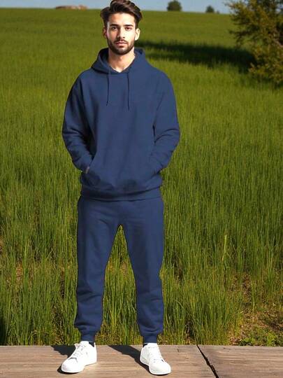 CONJUNTO LISO CASUAL CABALLERO VARIOS COLORES SUAVE USO DIARIO  (TYS)