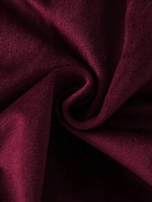 BOARNSEORL Baby Girls Velvet Dress With Contrast Color Ruffle Collar, Long Sleeve Dress, Fashionable & Elegant, Suitable For Autumn/Winter Everyday, Outing, Party, Birthday, Christmas - Burgundy - View 8