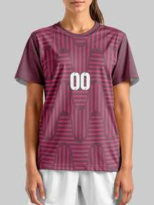 2025 Customized Sports Jersey, Summer Outdoor Sports Singlet Short Sleeve, Women's Sports Team Club Training Jersey Top With Front & Back Printed Name & Number, Breathable Quick-Dry Casual Everyday Wear, Party Outfit