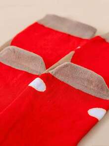 5 Pairs Christmas New Coral Fleece Socks, Soft & Comfortable House Socks, Sleepwear Socks For Women, Autumn/Winter