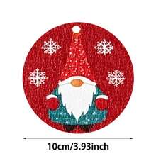 1 Set/4 Stücke/6 Stücke/300 Stücke Weihnachts-Zwerg-Muster bedruckte Diatomeenerde-Untersetzer, geeignet für Zuhause, Café, Nachmittagstee, Restaurant Dekoration, Themenparty, tägliche Dekoration, können als Weihnachtsgeschenke verschenkt werden - Verschiedenfarbig - Übersicht 3