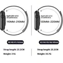 1 件男女通用磁性网状表带，兼容 表带 40mm Ultra2 49mm 44mm 46mm 40mm 45mm 41mm 42mm 38mm 智能手表表带配件表带手链，兼容 表带系列 1 2 3 4 5 6 Se 7 8 9 10 智能手表配件 - 金色 - 查看 4