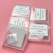 5pcs Laser Protection Lens, 18*2/20*2 Size, Quartz Material, Strong Penetration