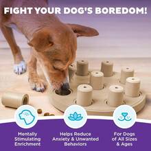 EWAJFBVOutward Hound Wobble Bowl Dog Game -Interactive Slow Feeder Bowl Dog Game - Dog Smart Composite (Tan) - View 2