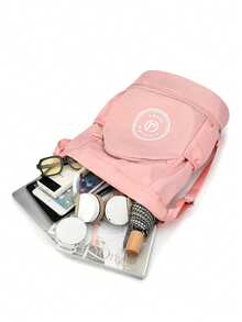 MOCHILA DEPORTIVA UNISEX, BOLSA DE VIAJE IMPERMEBLE MULTIFUNCIONAL - Rosa Tropical - Ver 5