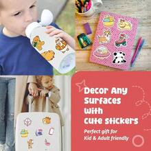 100PC Cute Stickers For Kids, Animal Large Stickers For Kids Waterproof Dishwasher  Stickers Packs Vinyl Assorted Sticker Bulk For Girls, Boys, Teens
